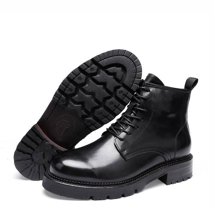 Vintage gewaschenes Pferdeleder Herren Übergröße 47 Herrenstiefel Britischer Stil High Help Stiefel_voghion.com