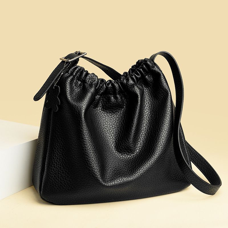 Borsa a tracolla testurizzata di grande capacità, stile casual e pigro, da donna, modello Niche, 2025_voghion.com