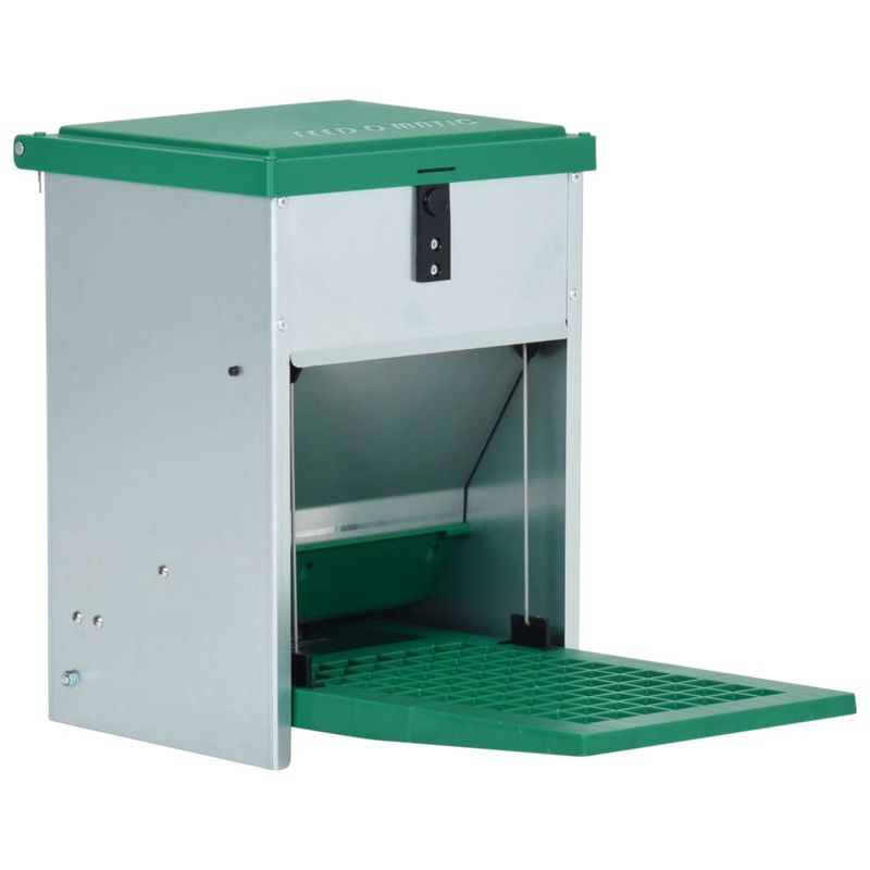 Feedomatic Automatic Poultry Feeder With Treadle Pet Feeder Multi Sizes VidaXL_voghion.com