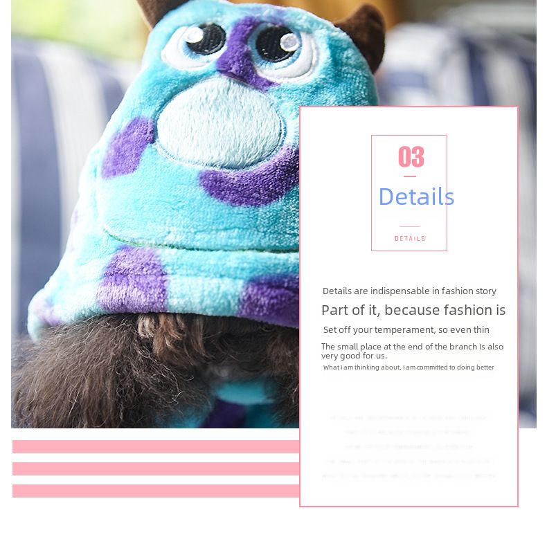 PETCIRCLE pet clothes teddy dog autumn and winter cute thickened four-legged clothes flannel suit_voghion.com