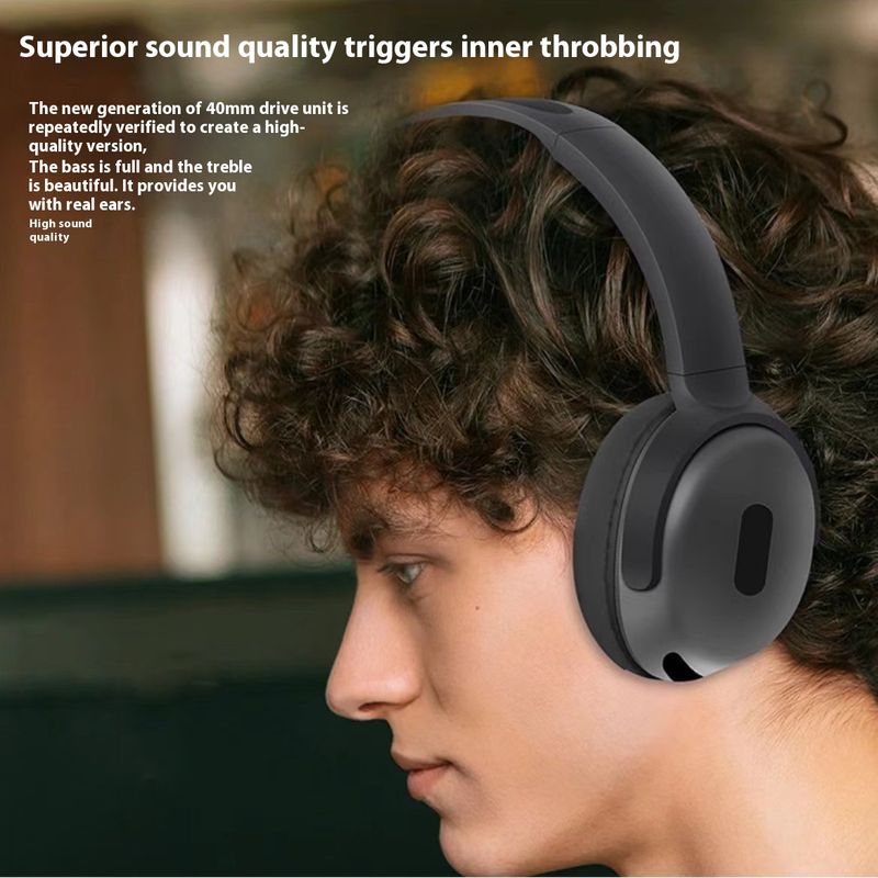 Headset Bluetooth Wireless Earpiece With Super Long Range, No Loss Of Sound, Foldable Sports Bluetooth Headset_voghion.com