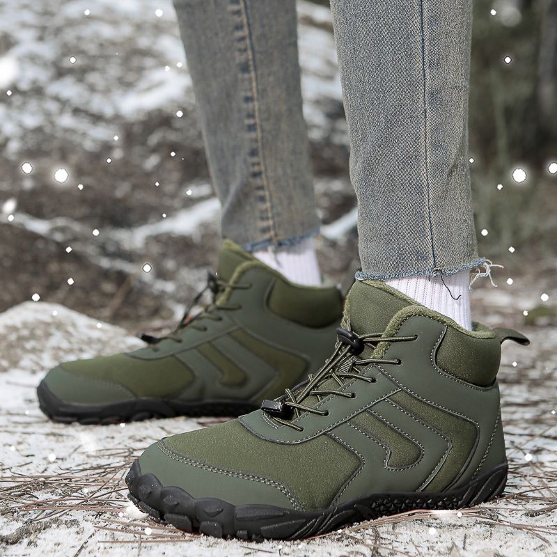 2025 Neue grenzüberschreitende Baumwollschuhe für Herren und Damen, mit Fleece gefüttert, warm, lässig, für Paare, bequem, für zu Hause, dicke Baumwollstiefel_voghion.com