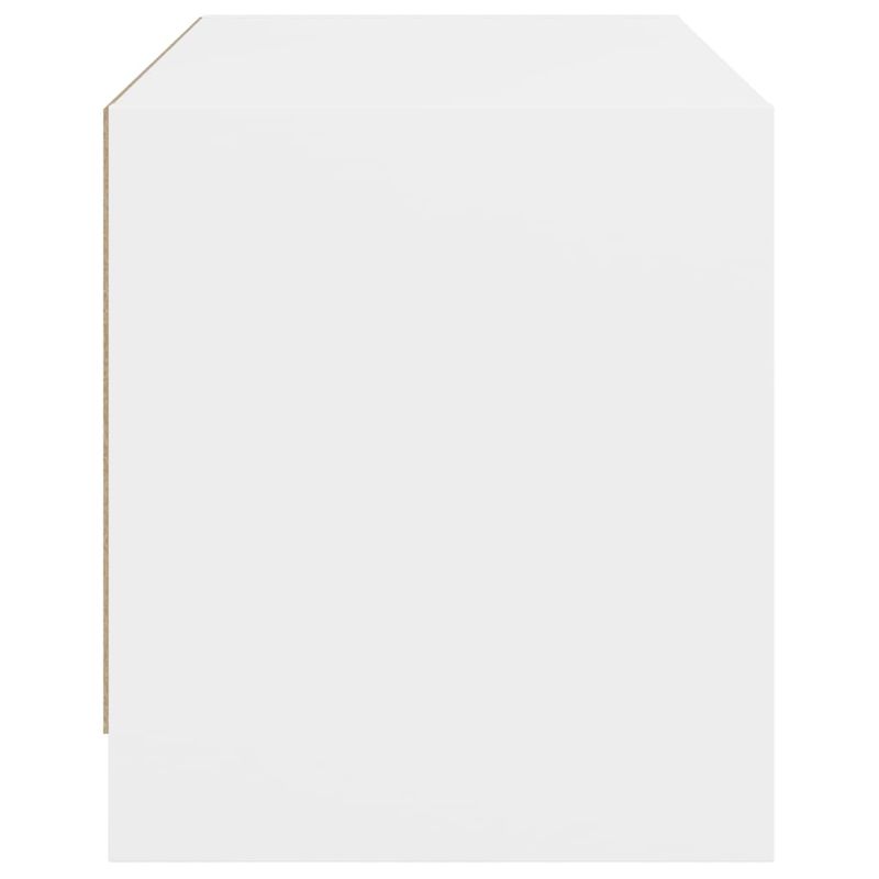 TV-Schrank Mit Glastüren Weiß 68x37x42 Cm_voghion.com