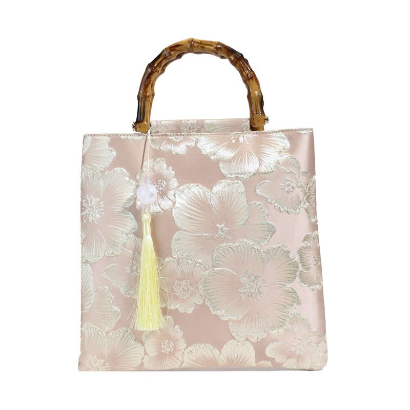 Borsa a mano in lino slub 2024, nuova borsa da sera da donna con paillettes ricamate_voghion.com