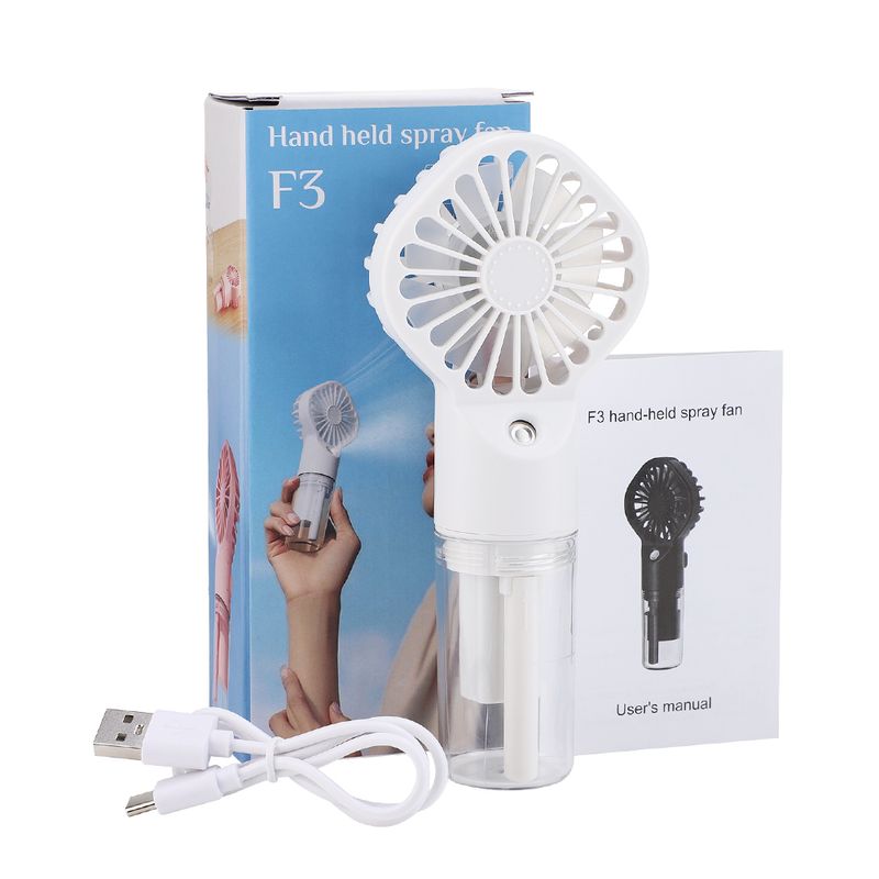 New Handheld Mini Air Conditioner USB Rechargeable Portable Mist Cooler Cooling Spray Humidifier Fan For Home Office_voghion.com