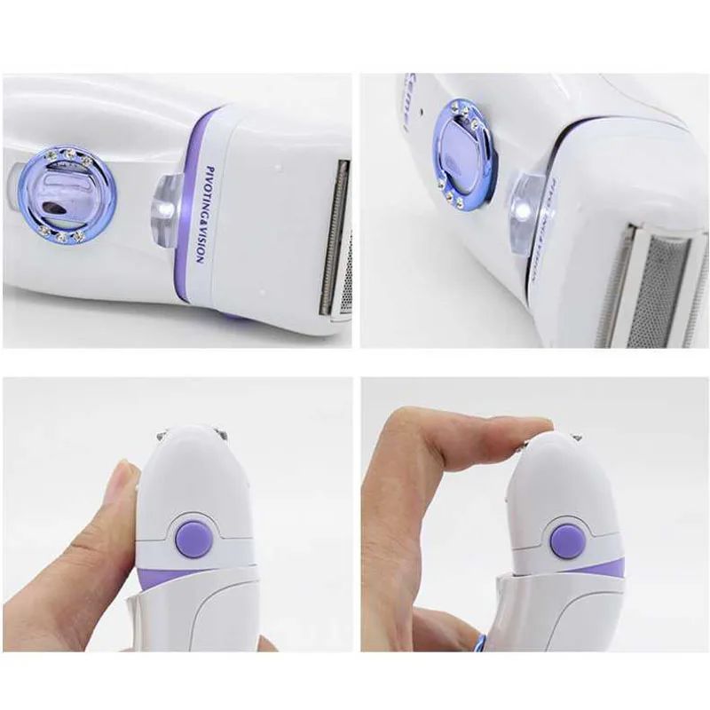 KM-2668 Epilatore Viso Donna Rasoio Ricaricabile Rasatura Donna Epilatore Elettrico Corpo Depilazione hine_voghion.com