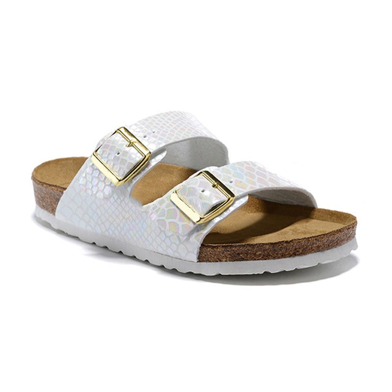Sommer Arizona Kork Slipper für Männer Boston Clogs Flache Sandalen Nubukleder Doppelschnalle Strand Herren Designer Slider_voghion.com