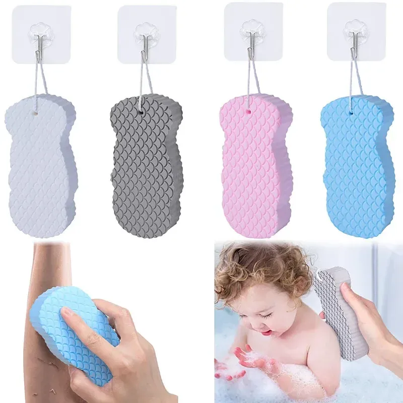 Fußwaschbürste, Körperreiniger, Silikonschwamm, Bade- und Massagematte, Dusch- und Rückenbürste, an der Wand montierte Fußwaschmatte mit Saugnapf_voghion.com