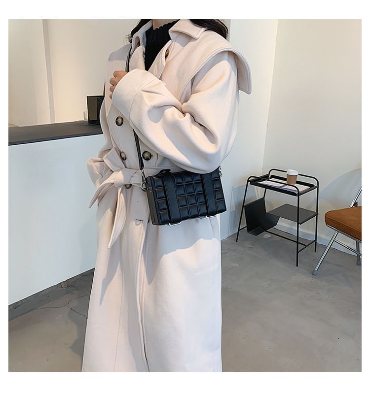 Geantă de umăr pentru femei, geantă crossbody, geantă de mână cu curea dublă, cu bloc de ciocolată, tip crossbody_voghion.com