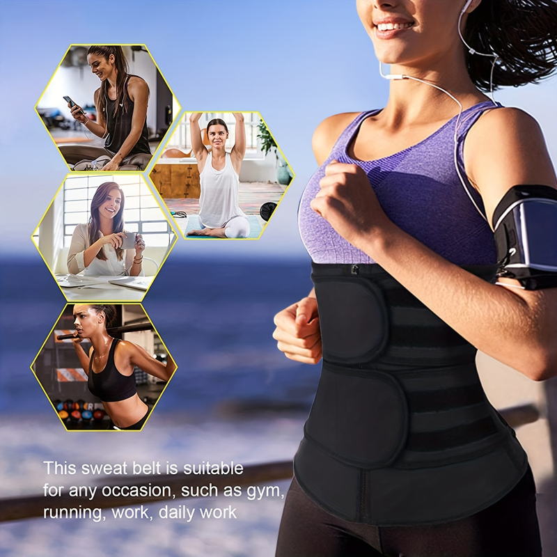 Bestel een maat groter, ademende neopreen tailletrainer, trimmerriem, lichaamsvormkleding voor dames_voghion.com