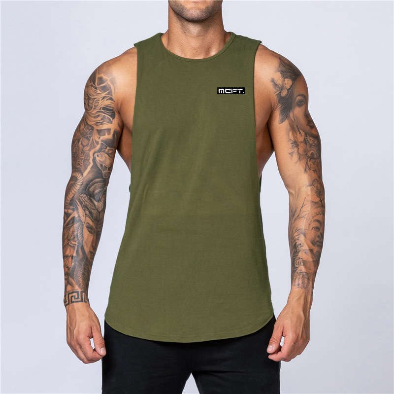Canotta senza maniche Canotta estiva da uomo Marchio di moda High Street Cotone Fitness Sport Tesoro Tesoro Tesoro_voghion.com