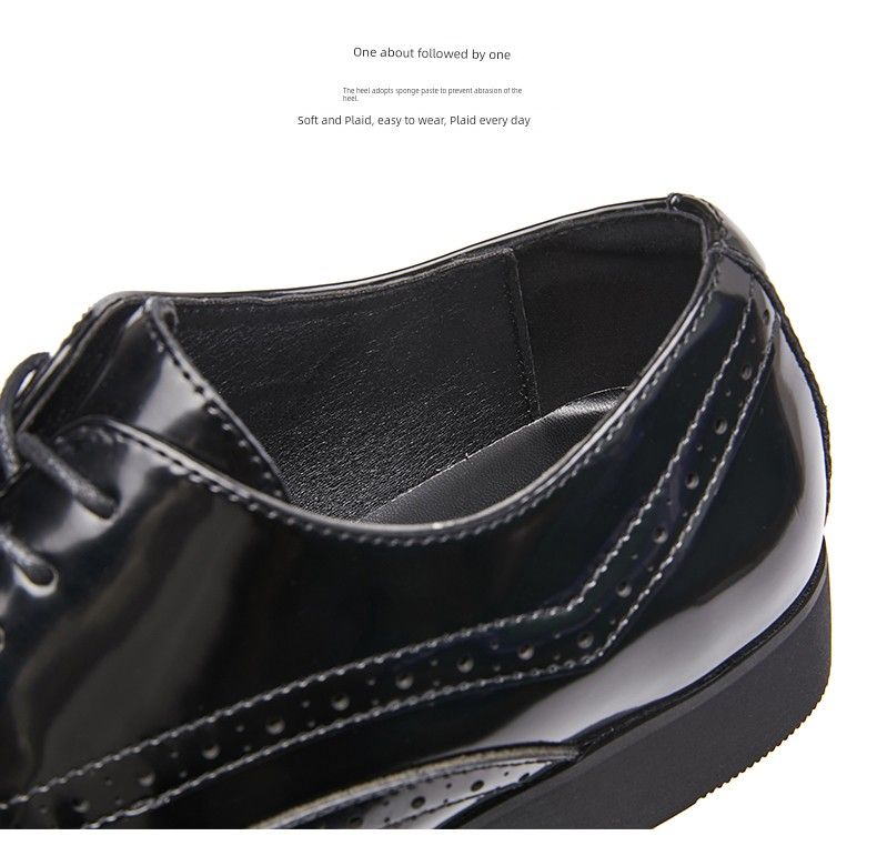 Nuovo arrivo britannico brevetto stile giapponese punta affilata business formale indossare intaglio brogue in pelle da uomo stringato derby_voghion.com