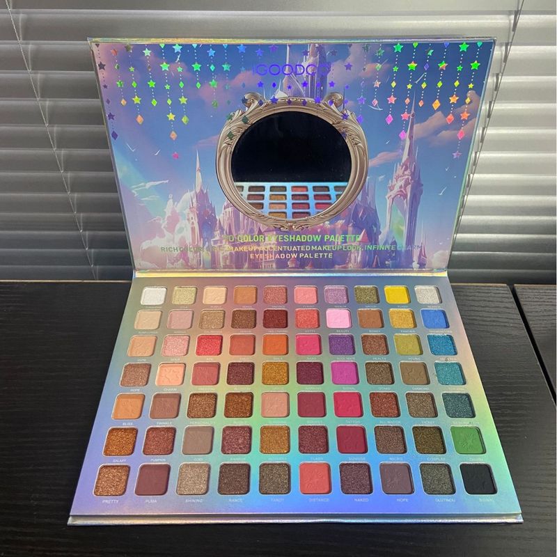 IGOODCO New 70 Color Glow Girl Pattern Eyeshadow Palette Matte Shimmer All-in-One Makeup Vibrant Colors For Teen Girls Long-Lasting Pigmented_voghion.com