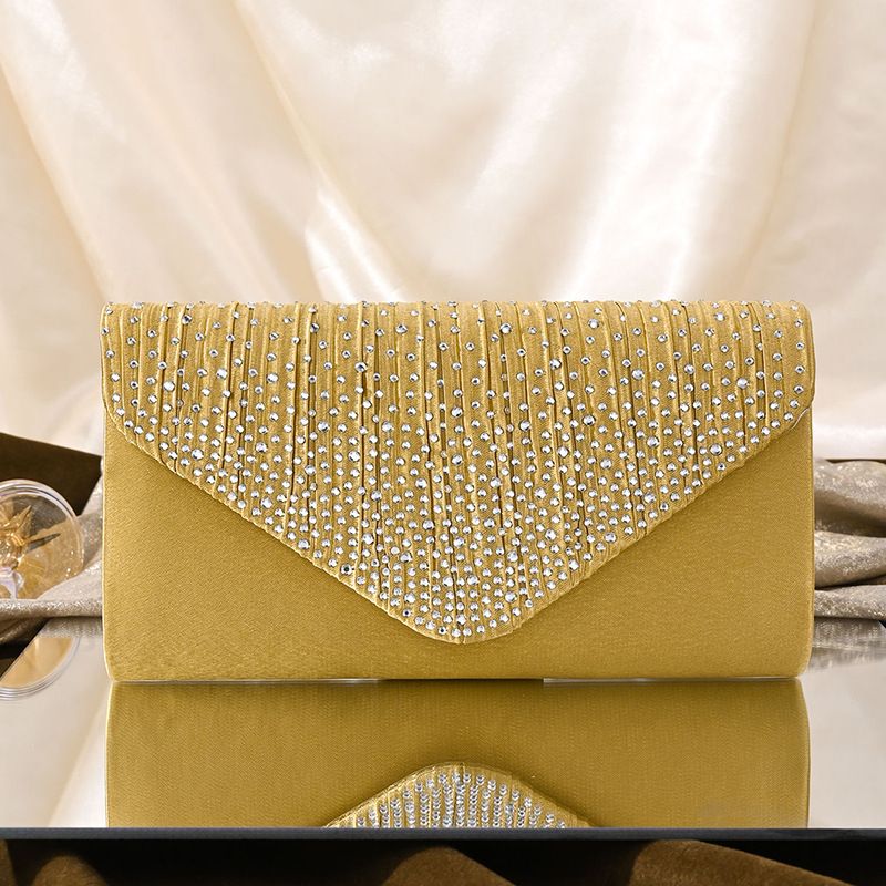 Neue Strasssteine, Clutch mit Kette, Partykleid-Abendtasche, quadratische Damentasche_voghion.com