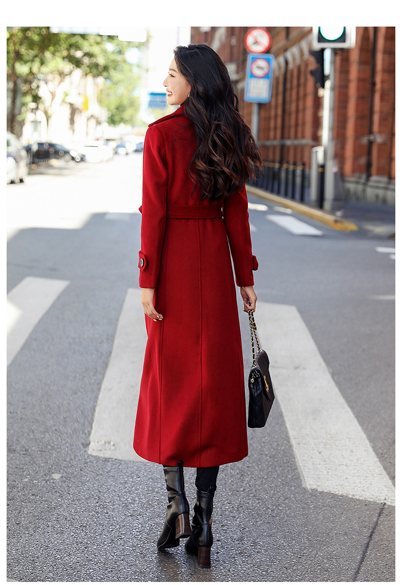 Abrigo de invierno cálido para mujer, chaqueta de longitud media, abrigo grueso con doble botonadura_voghion.com