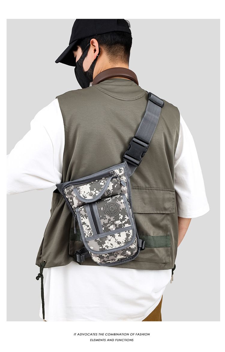 Borsa da gamba per motociclista, marsupio, per motociclisti maschi e femmine, impermeabile, per sport all'aria aperta, corsa, multifunzionale, borsa a tracolla Tide_voghion.com