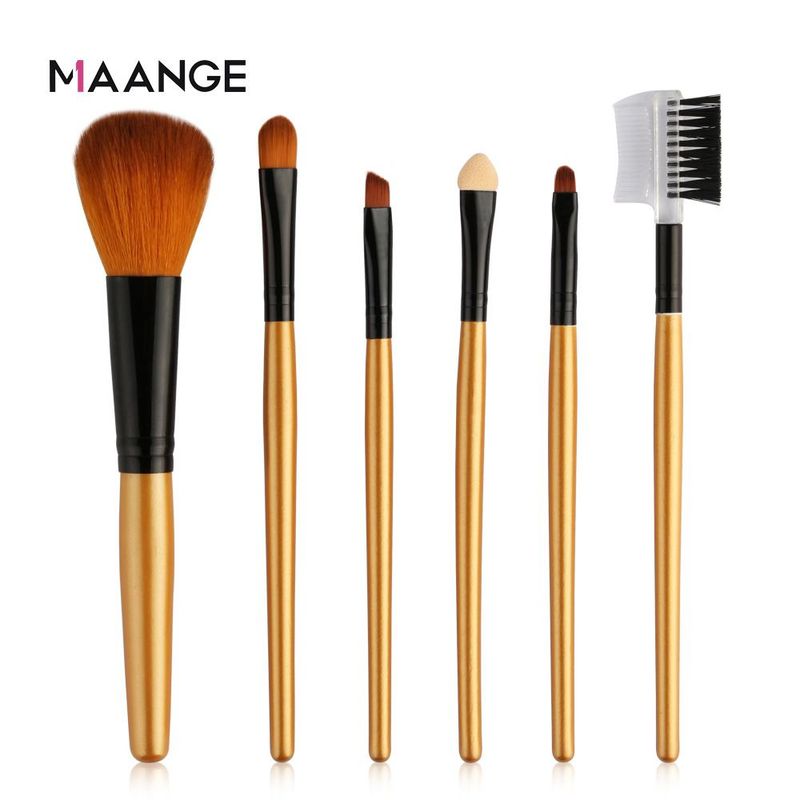 6 Stück/Set Make-up-Pinsel-Werkzeug-Set Kosmetikpuder Lidschatten Foundation Blush Blending Beauty Make-up-Pinsel Maquiagem_voghion.com