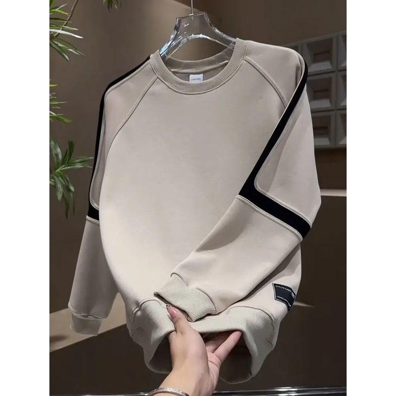 Herren-Vintage-Kapuzenpullover – Weiches, lässiges Langarm-Sweatshirt aus Baumwollmischung für Herbst und Winter (Schwarz, Grau, Beige)_voghion.com