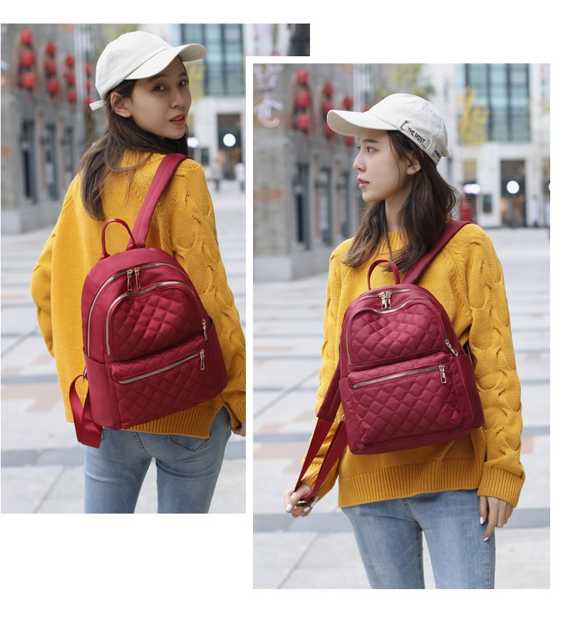Nuovo zaino in tessuto Oxford più venduto Versione coreana Borsa da donna zaino in tela da viaggio semplice e alla moda_voghion.com
