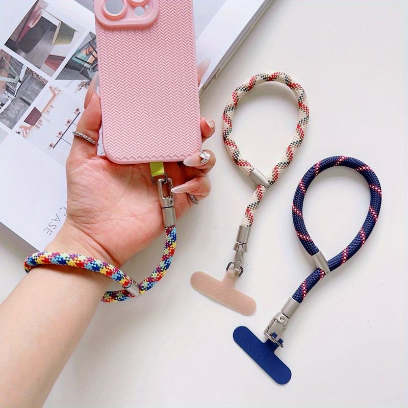 Hochwertiges, verstellbares Handy-Lanyard, kurzes Armband, Outdoor-Reisen, Shopping-Party, vielseitiges, tragbares Seil, starker Fallschutz_voghion.com