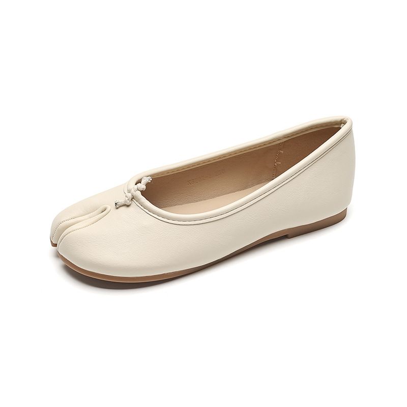 Platte schoenen voor kinderen met een ondiepe mond, veelzijdige schoenen met één pedaal, zachte zolen en een sub-teen varkenspootjesschoenen_voghion.com