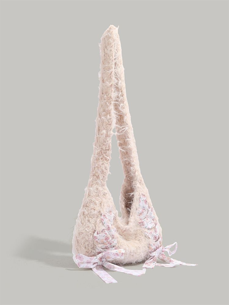 2025 Autumn And Winter Hand-Woven Bow Bag_voghion.com