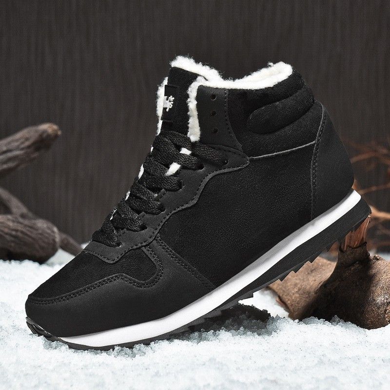 Scarpe invernali coreane da uomo e da donna, calde in cotone, stivali da neve, alte, leggere e di grandi dimensioni._voghion.com
