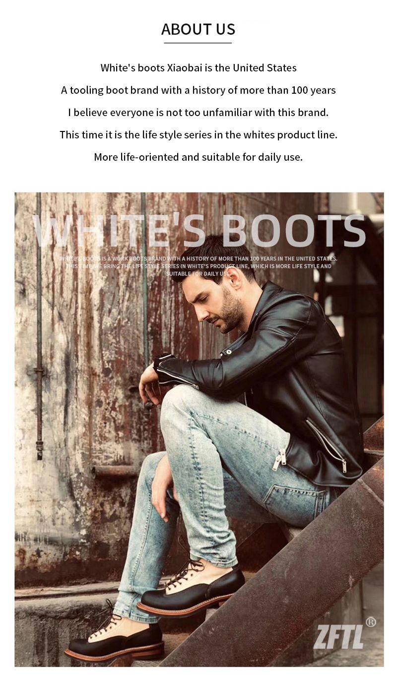 ZFTL Herren Basic Man Handgefertigte Toog-Stiefel aus Kuhleder und Rindsleder Männliche Casual Ankle Boots mit Schnürung 2023_voghion.com