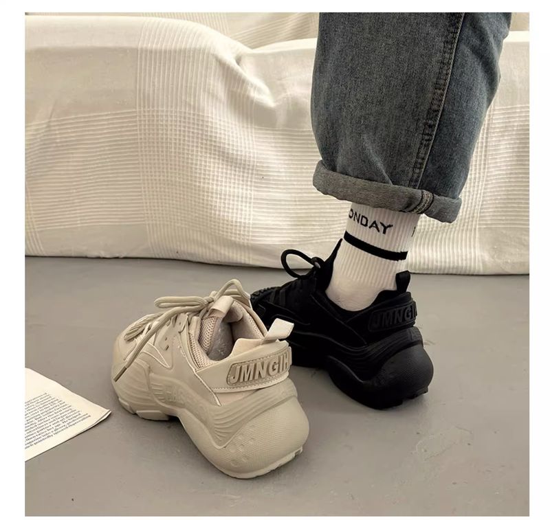 Atmungsaktive Wanderschuhe für Damen mit dicker Sohle, multifunktionale Freizeit-Sneakers, Papa-Schuhe für Damen_voghion.com