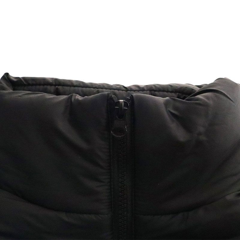 Gilet trapuntato da donna con collo alto, giacca imbottita senza maniche per autunno inverno, moda streetwear in bianco, nero, grigio_voghion.com