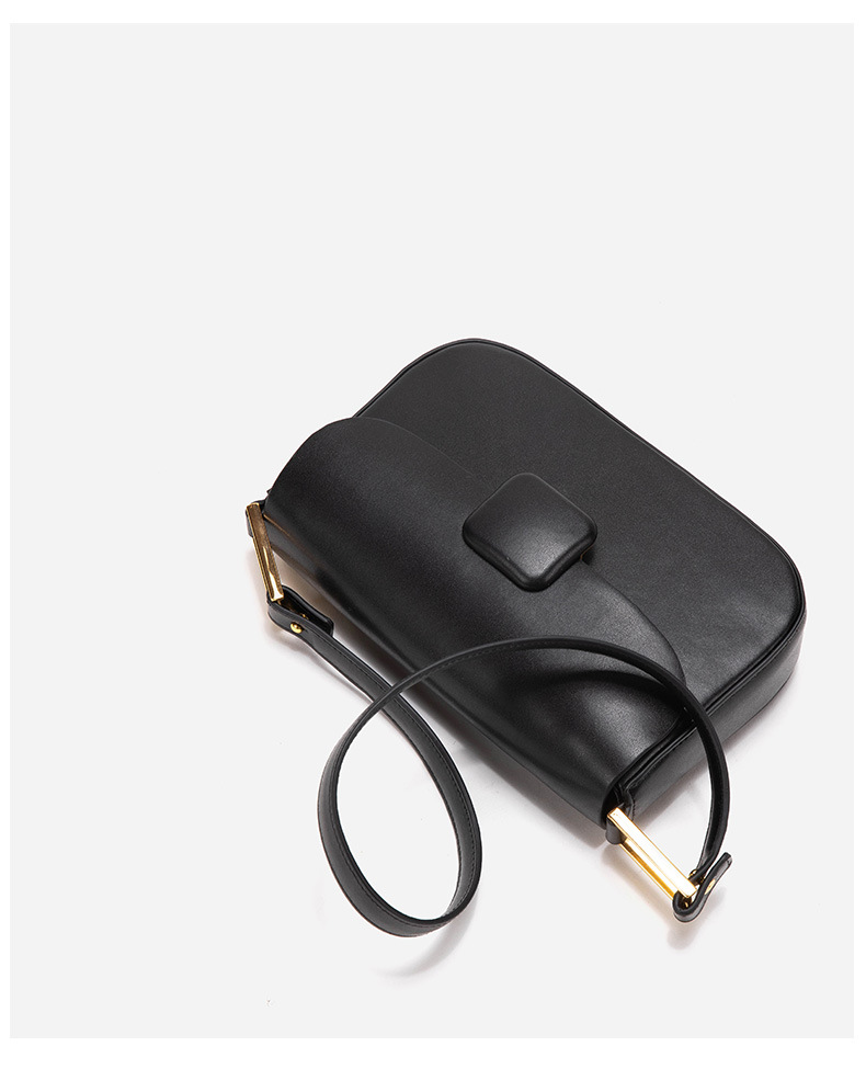Summer New Fashion Cream Green Underarm Stuffed Square Button Shoulder Bag_voghion.com