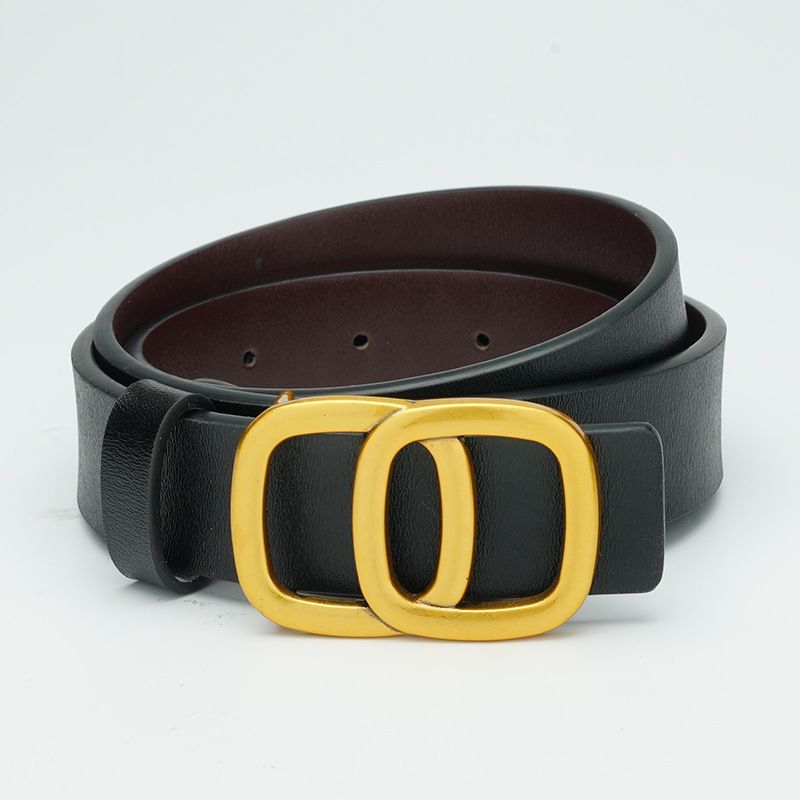 Ceinture fine et polyvalente pour décoration de robe à boucle lisse, pour femmes_voghion.com