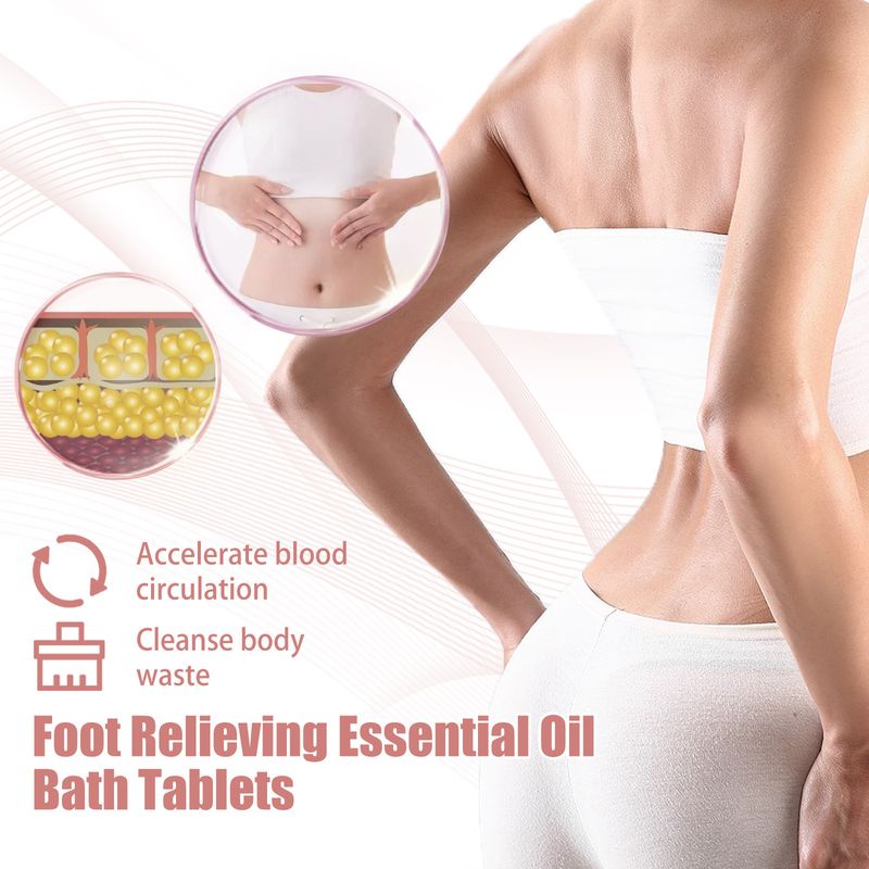 EELHOE Essence Compressa per Pediluvio Effervescente per la Pulizia del Corpo e la Cura Profonda Cocoon, Allevia Dolore e Gonfiore_voghion.com