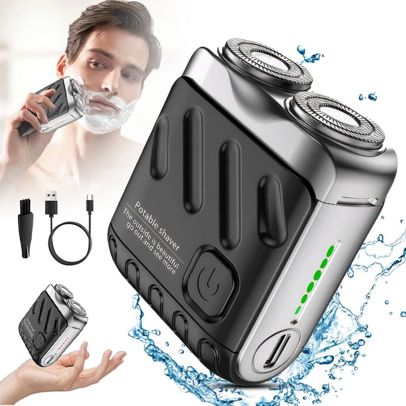 Herren USB Elektrorasierer Trimmer Razor Wiederaufladbare Haar Bart Rasiermaschine_voghion.com