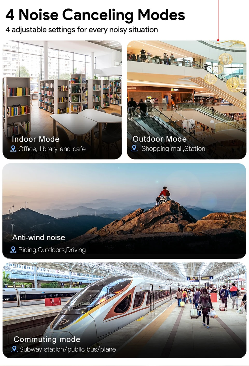 QCY H3 ANC Wireless Headphones Bluetooth 5.4 Hi-Res Audio Over Ear Headset 43dB Hybrid Active Noise Cancellation_voghion.com