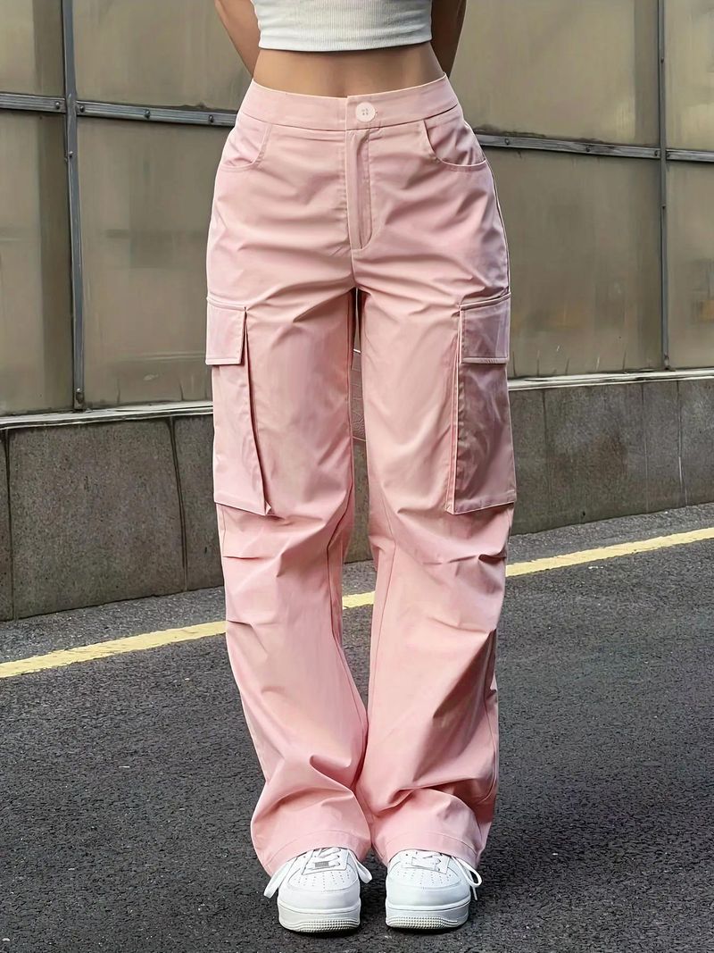 Women's Clothing Casual Overalls Trendy Wide Leg Pants Quick Drying Straight Pants_voghion.com