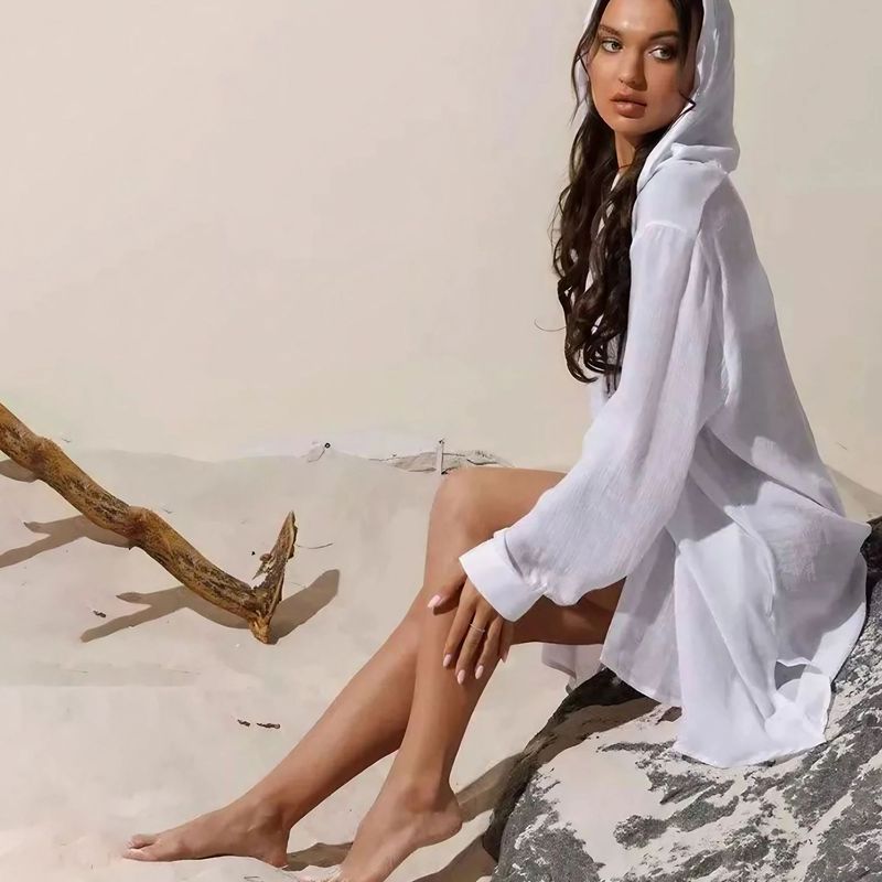 Strandüberzug für Damen – Leichter Sonnenschutz-Kimono-Überzug für Badeanzüge, Urlaub, Poolparty_voghion.com