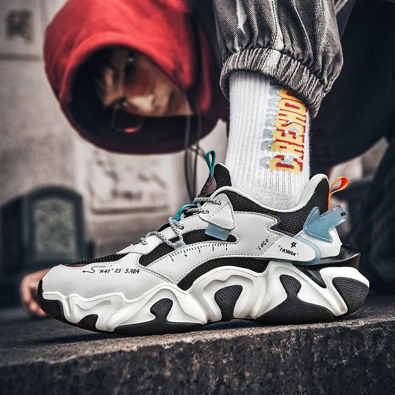 dropshipping-produkter 2024 Mærkelogo Brugerdefineret Designer Herre Mode Sportsneakers Lysende Løbesko med Tykk Sål til Herrer Løbersko_voghion.com