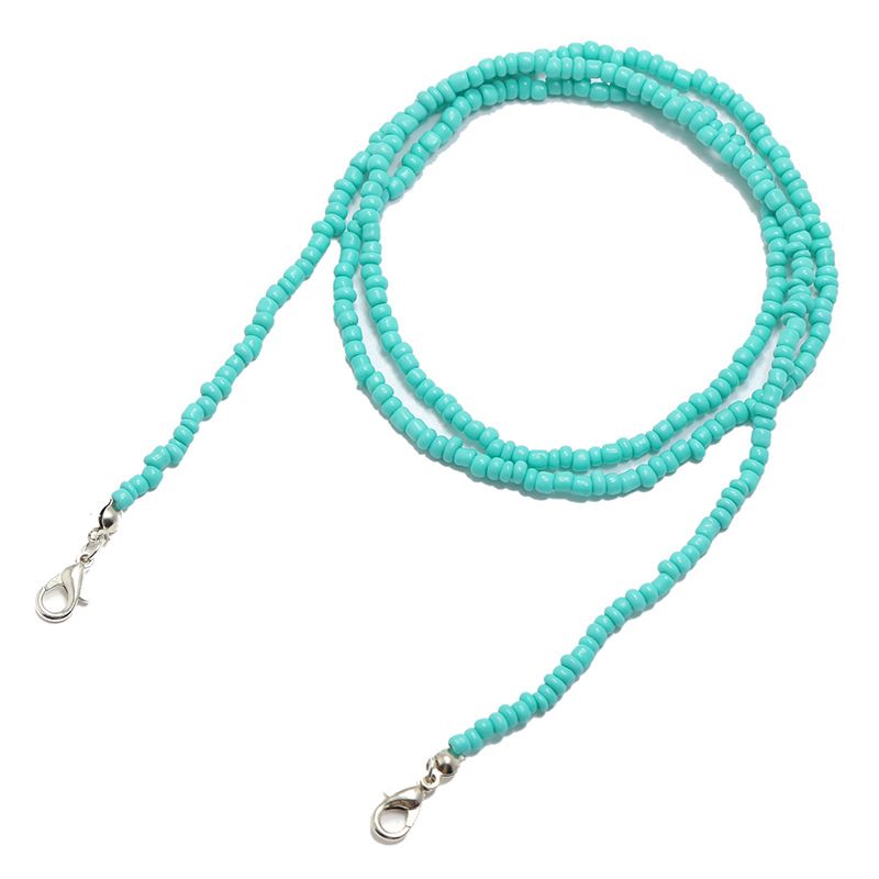 Mascherina per il viso con cordino in perline di vetro, catena per occhiali da appendere al collo, anti-perdita, comoda_voghion.com