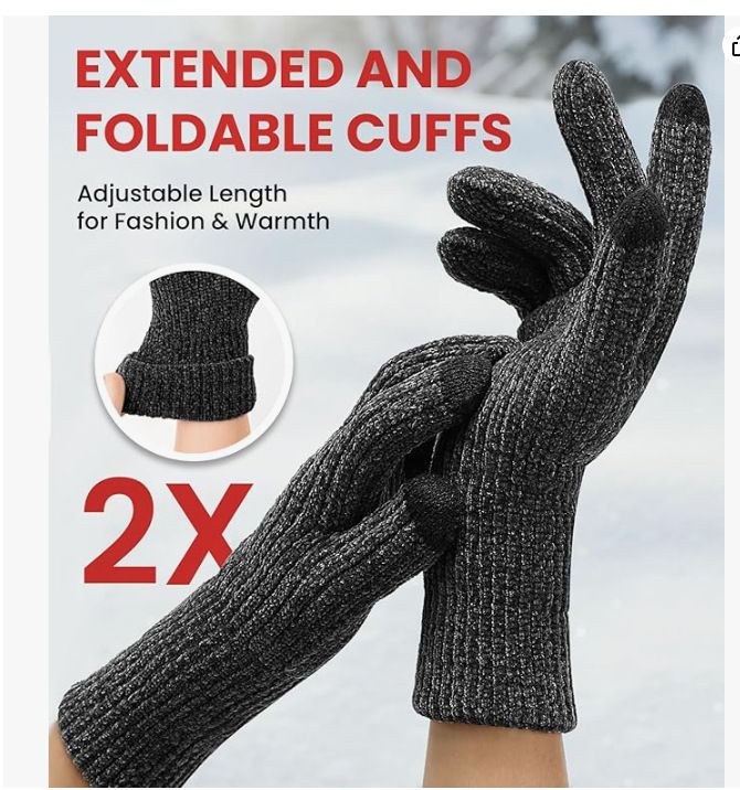 Double-Layer Thickened Autumn And Winter Touchscreen Fleece Chenille Outdoor Cycling Warm Two-Layer_voghion.com