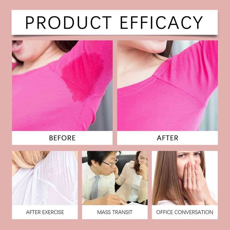 EELHOE Body Care Ball, Rose Flavor Natural Fragrance Dry Armpit Moisturizing Deodorant Convenient Care Stick_voghion.com