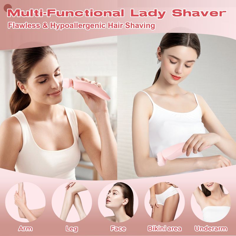 Women's Private Area Double-Headed Remover Pubic Trimmer Electric Shaver Hair Removal Device_voghion.com