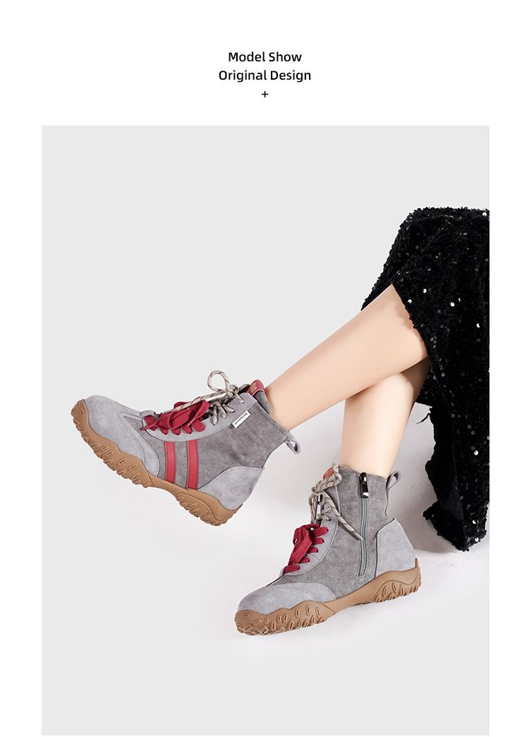 Botas de boxeo para mujer, talla pequeña, ideales para el invierno de 2024. Botas Martin cortas, estilo casual, con aumento de altura, perfectas para entrenamiento al estilo alemán._voghion.com