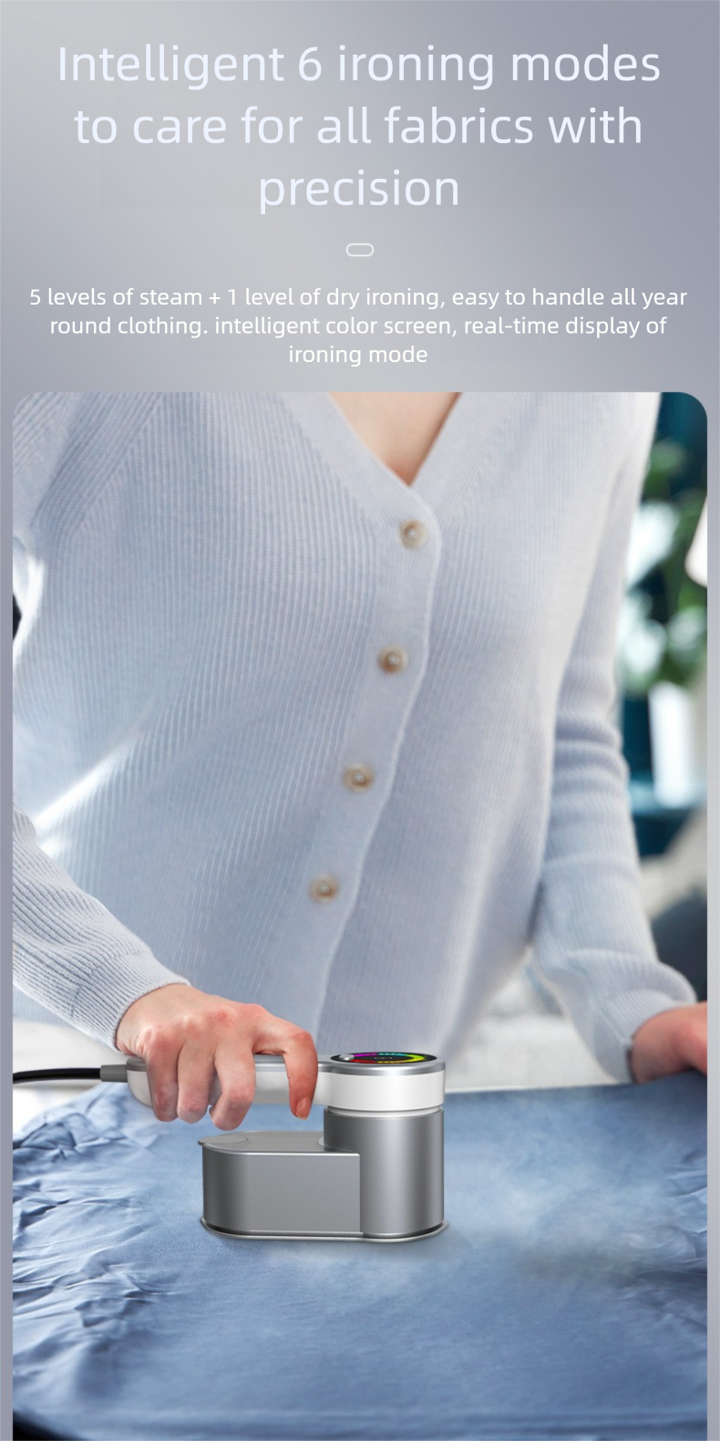 Wet And Dry Electric Iron Handheld Rotating Steam Garment Steamer Portable Mini Ironing Machine_voghion.com