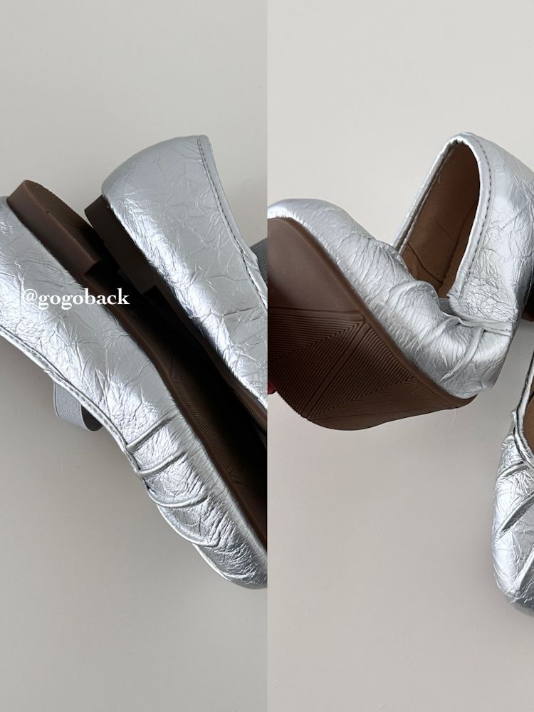 Lancui Ballet Girl ~ Style Flacher Mund Eierrolle Einzelschuh für Damen Ultraweiche Sohle Vielseitiger flacher Pendler-Mary-Jane_voghion.com