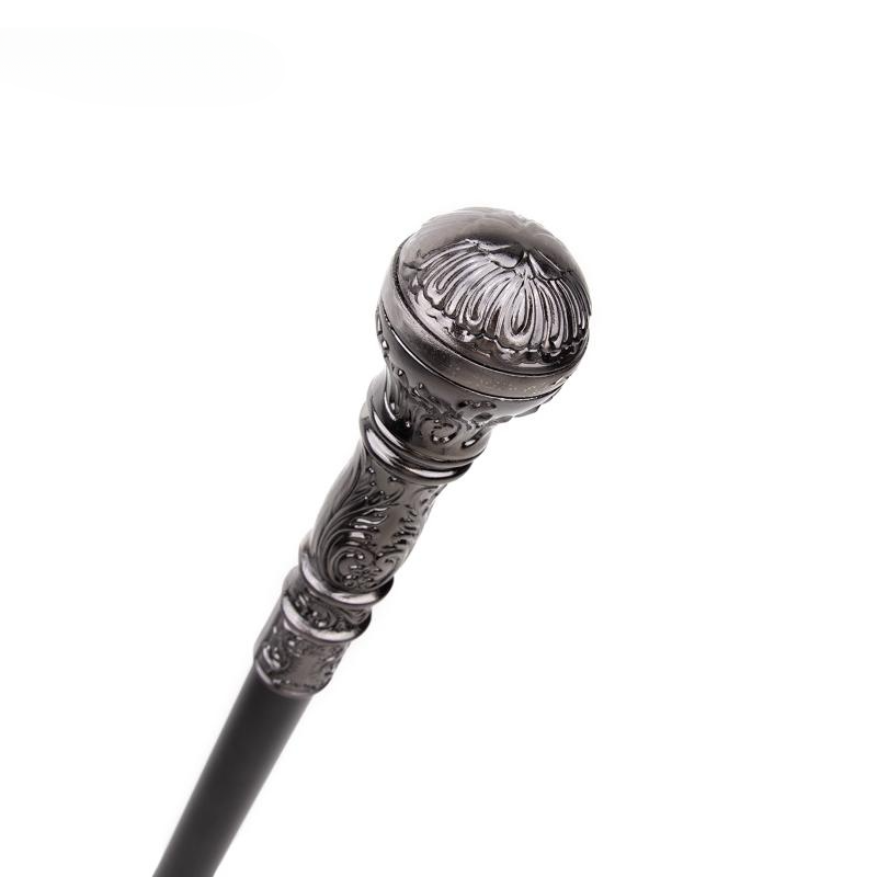 Bastone da passeggio vintage elegante da uomo con manico in argento da 93 cm, alla moda, per feste e donne_voghion.com