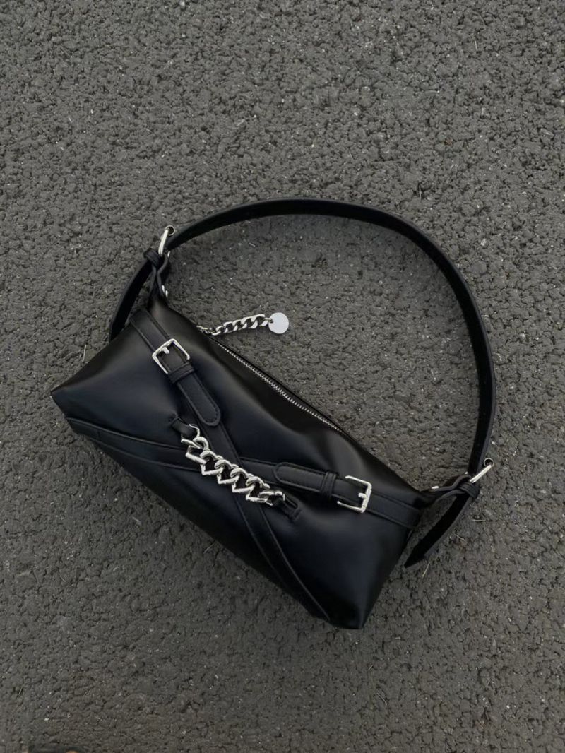 Pacchetto di design di nicchia Moda Spicy Girl Casual Donna 2024 Nuova borsa a tracolla versatile sotto le ascelle per motocicletta_voghion.com