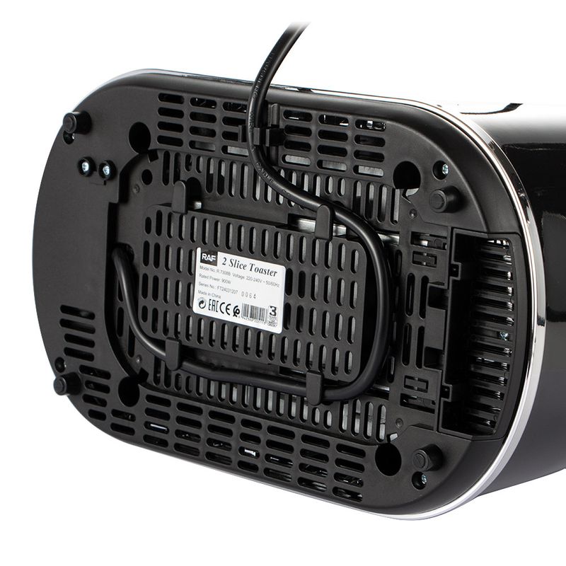 Set tostapane e bollitore RAF, macchina per la colazione a doppio strato con bollitore da 2 litri, tostapane a 4 fette_voghion.com