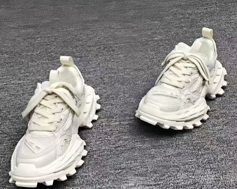 New Goods Platform Bottom Lace Up Mesh Breathable Shock Absorption Non Slip Casual Dad Shoes_voghion.com