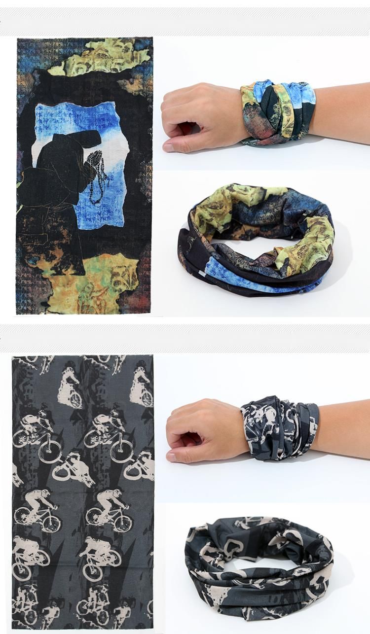 Lot de deux foulards magiques respirants et légers pour l'extérieur, à séchage rapide, pour homme et femme_voghion.com